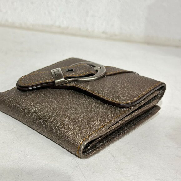 Dior Brown Leather Small Wallet - Picture 4 of 9